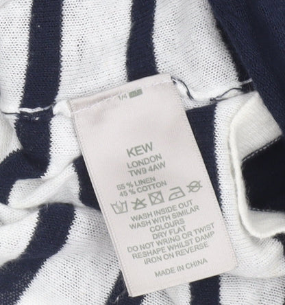 Womens UK Size S KEW Blue Pullover Jumper