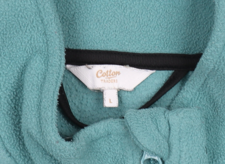 Mens UK Size L Cotton Traders Green Basic Jacket