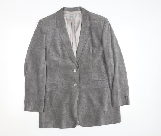 Marks and Spencer Women’s Grey Size 16 Classic Two-Button Blazer