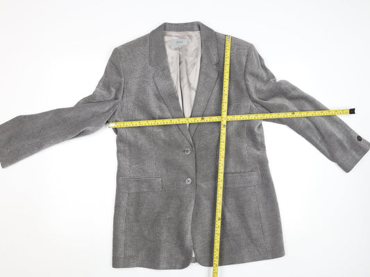 Marks and Spencer Women’s Grey Size 16 Classic Two-Button Blazer