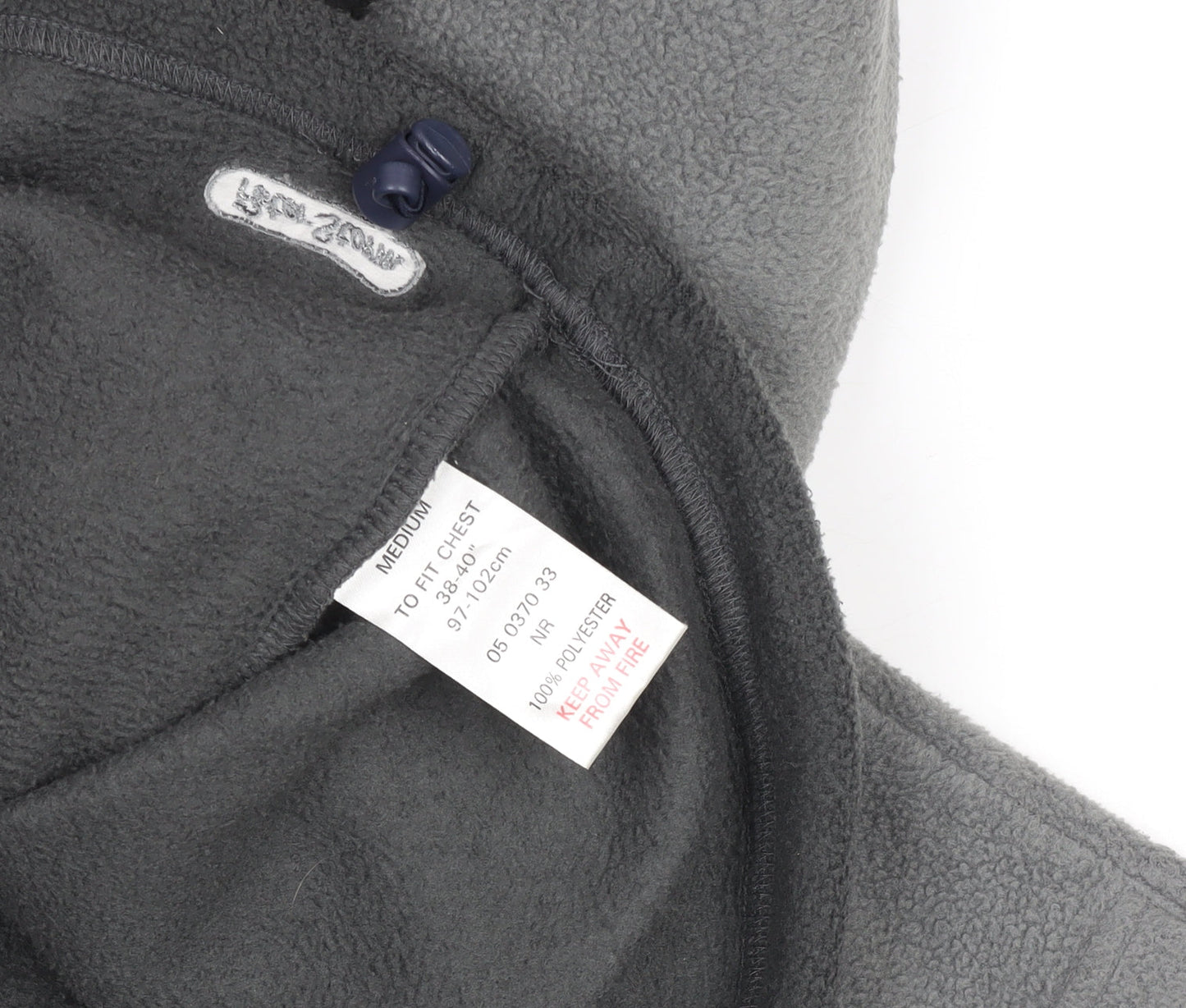 Peter Storm Men's Grey Fleece Half Zip Jacket Size M Regular Fit