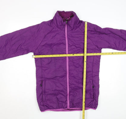 Mens UK Size M Crane Purple Puffer Jacket