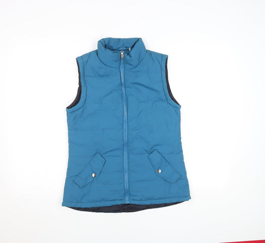 Womens UK Size 10 Tru Blue Puffer Jacket