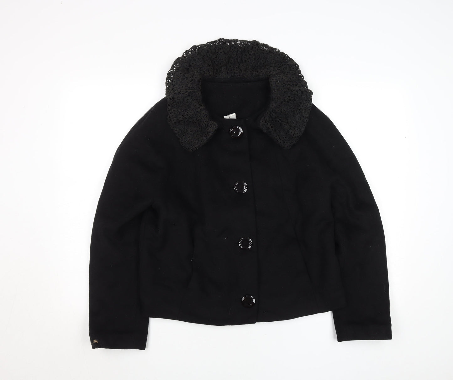 Womens UK Size S Uniqlo Black Basic Jacket
