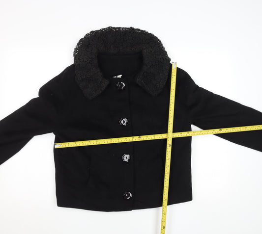 Womens UK Size S Uniqlo Black Basic Jacket