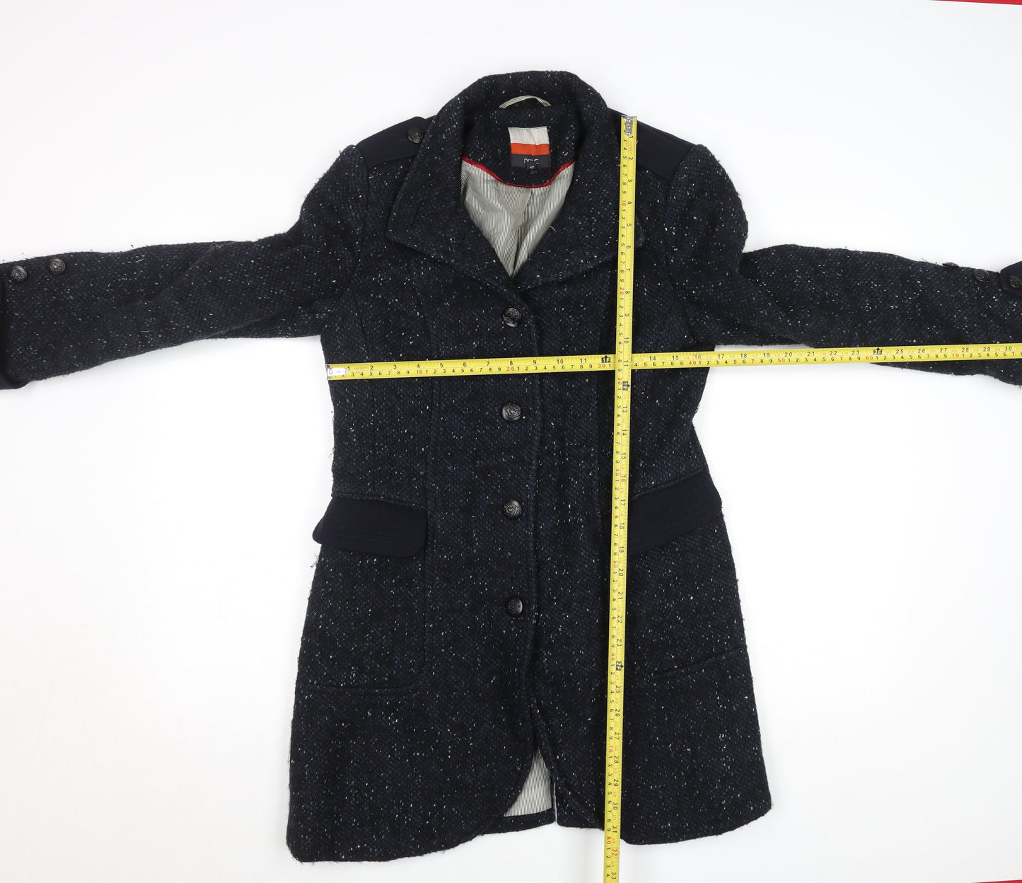 Womens UK Size 12 NEXT Blue Military Jacket