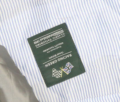 Mens UK Size 40 Racing Green Grey Classic