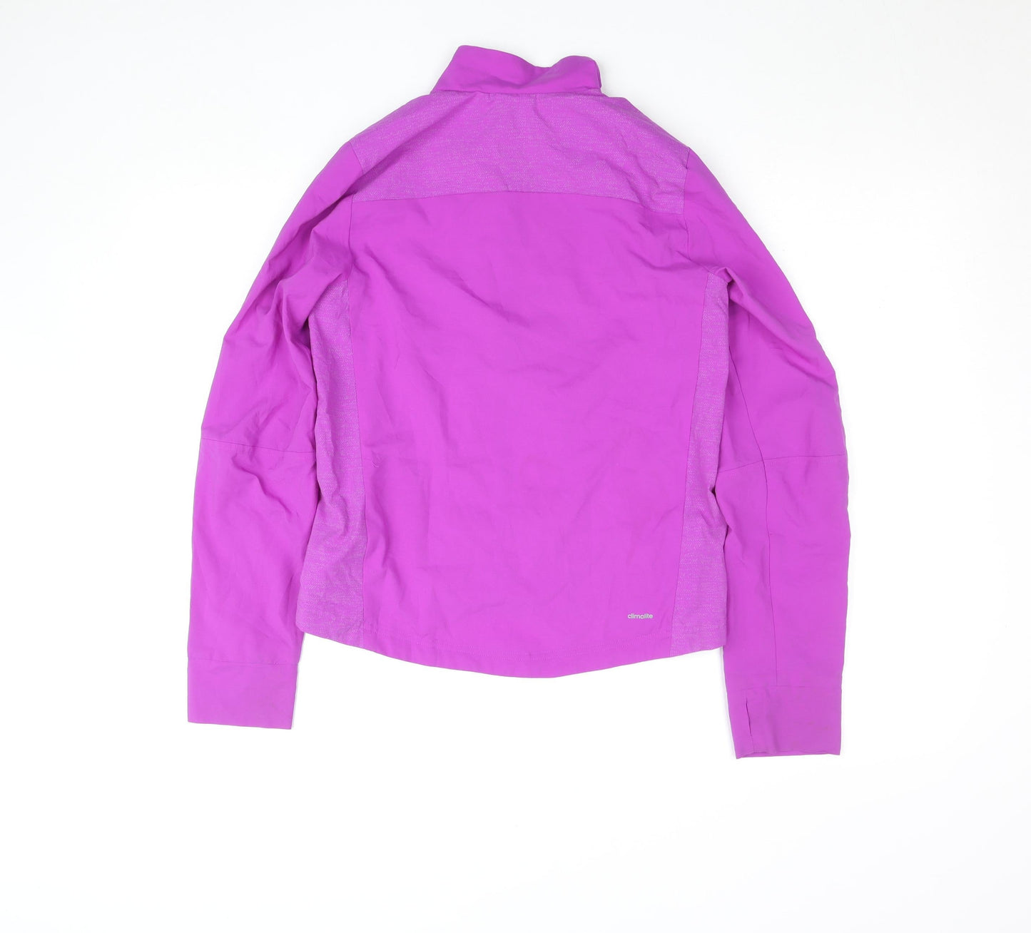 Adidas Teens Pink Climalite Running Track Jacket Size 12 Long Sleeve