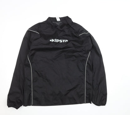 Mens UK Size M DECATHLON Black Windbreaker Coat