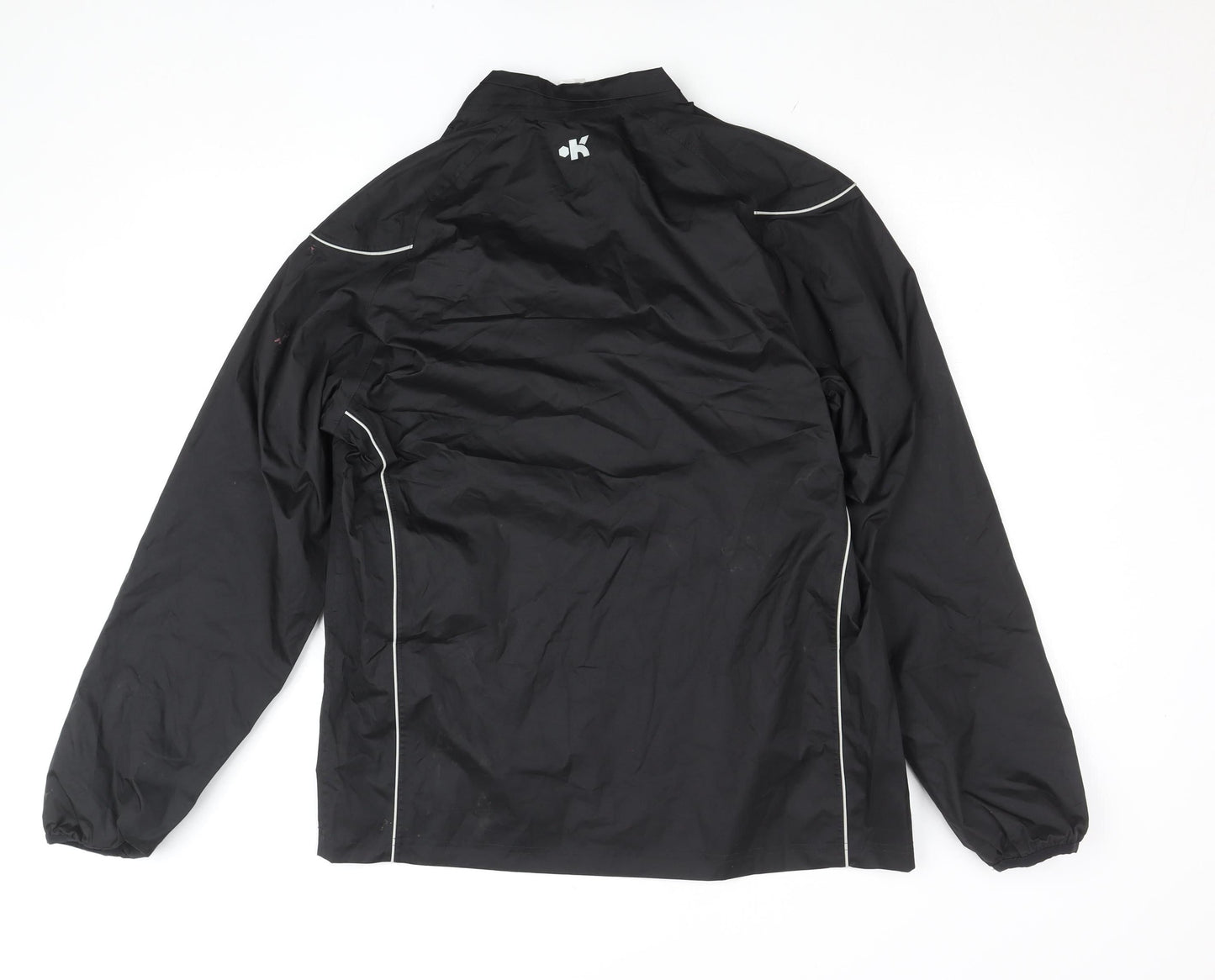 Mens UK Size M DECATHLON Black Windbreaker Coat