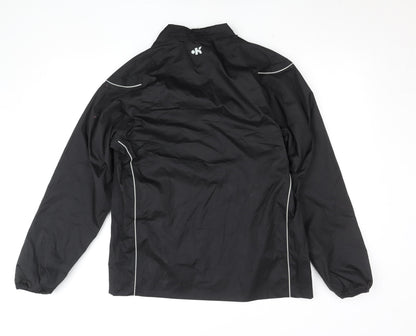 Mens UK Size M DECATHLON Black Windbreaker Coat
