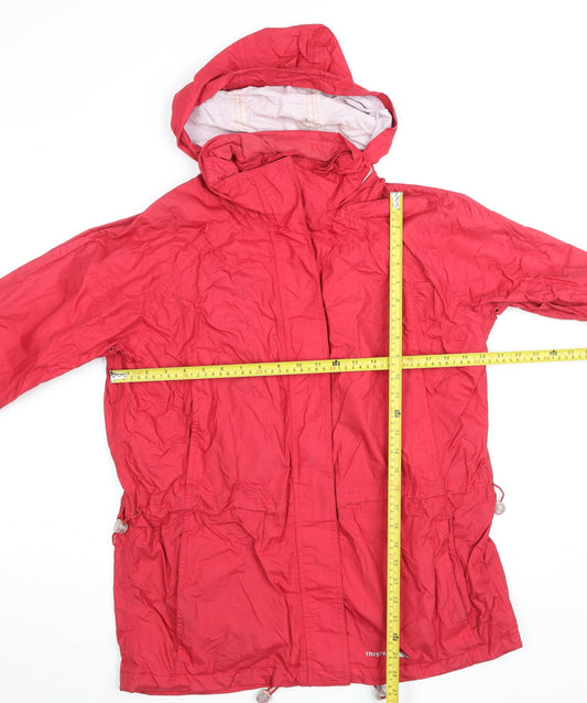 Womens UK Size 14 Trespass Red Rain Coat