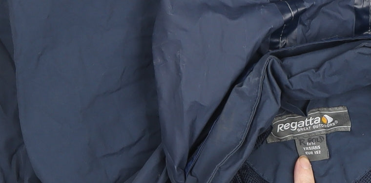 Boys UK Size 152 (Age 12) Regatta Blue Rain Coat