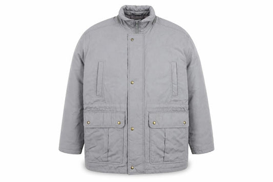 Dannimac Men Grey Polyester Parka Jacket Size 42 Regular