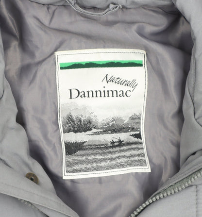 Dannimac Men Grey Polyester Parka Jacket Size 42 Regular