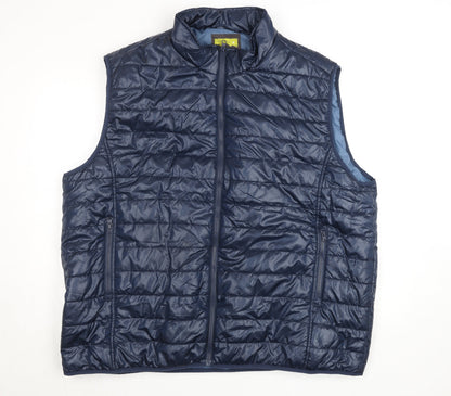 Mens UK Size L atlas for men Blue Puffer Jacket