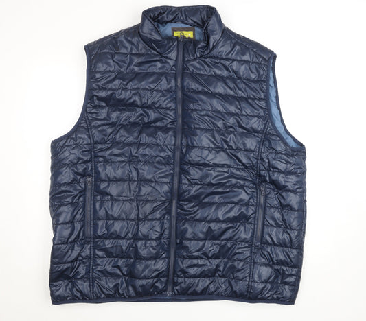 Mens UK Size L atlas for men Blue Puffer Jacket