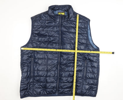 Mens UK Size L atlas for men Blue Puffer Jacket