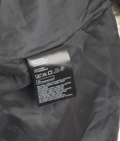 H&M Divided Women's Black Faux Fur Hooded Puffer Jacket Size 12