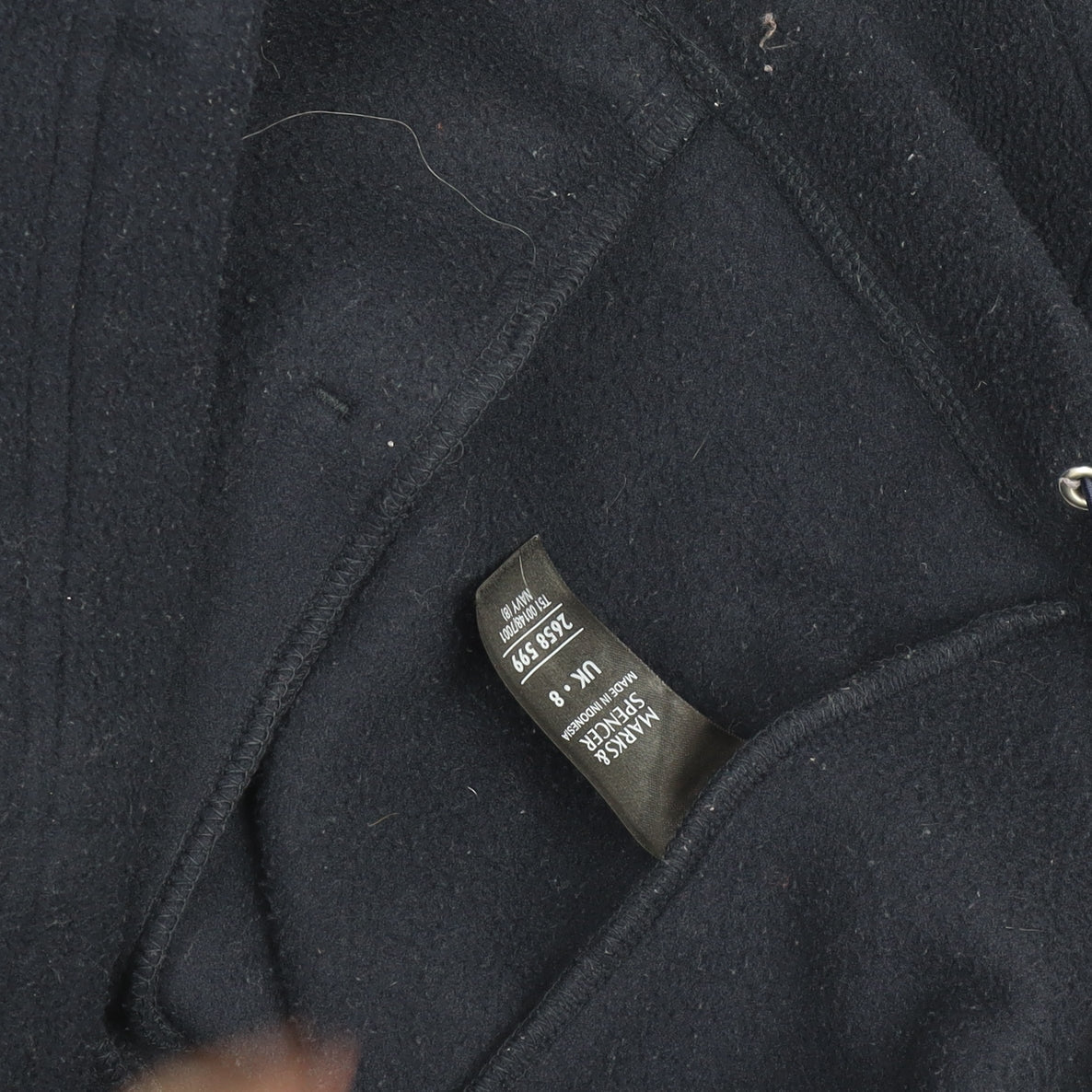 Womens UK Size 8 Marks and Spencer Black Basic Jacket
