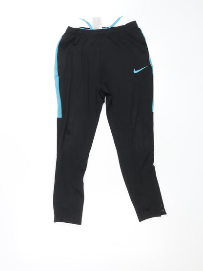 Nike Women's Black Dri-Fit Tapered Track Pants M
