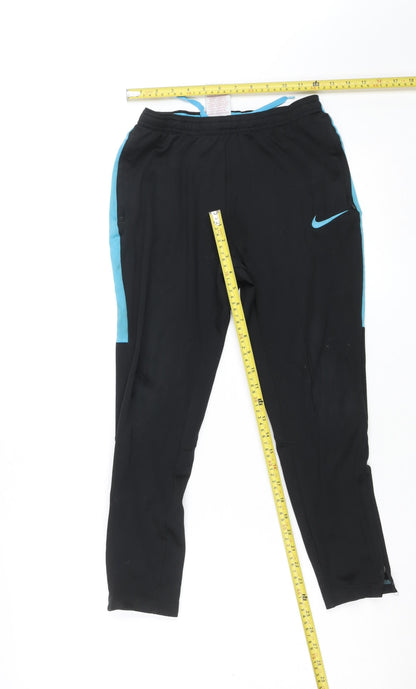 Nike Women's Black Dri-Fit Tapered Track Pants M