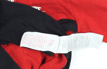 Boys UK Size 5-6 Years Nike Red Full Zip Hoodie