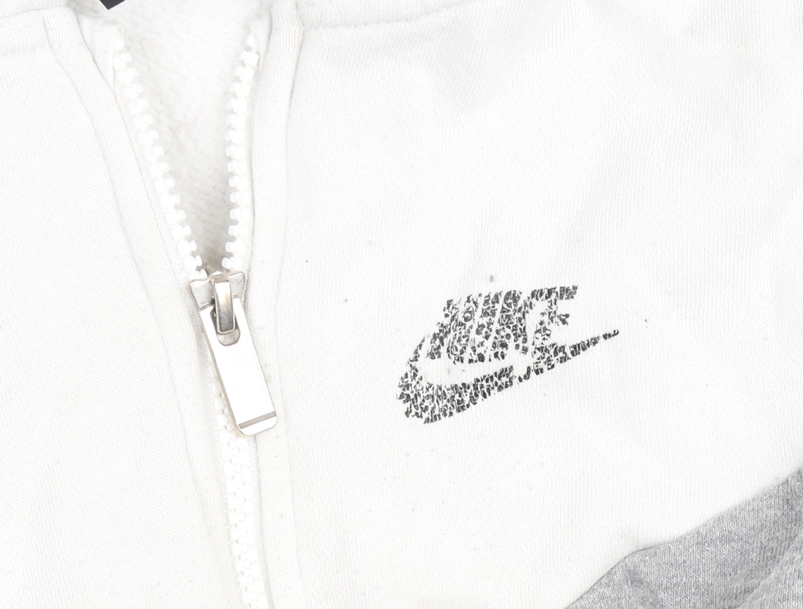 Boys UK Size 6-7 Years Nike Grey Full Zip Hoodie