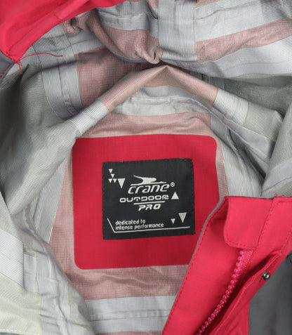Womens UK Size M Crane Red Rain Coat