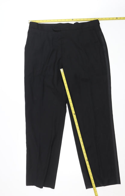 Womens UK Size 20 Taylor & Wright Regular Fit Dress Pants Black Trousers