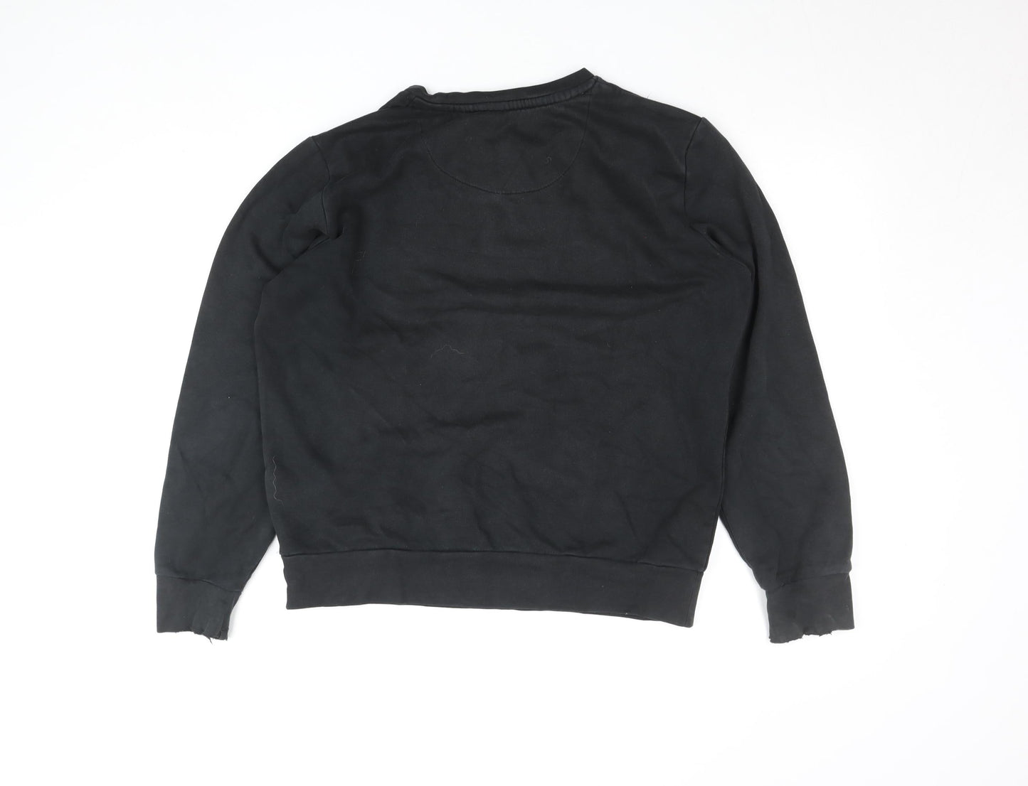 Brave Soul Women’s Black Cotton Blend Pullover Sweatshirt M