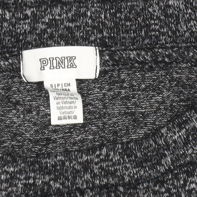 Womens UK Size S PINK Grey Basic T-Shirt