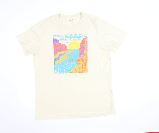 Mens UK Size XLT Old Navy Beige  T-Shirt
