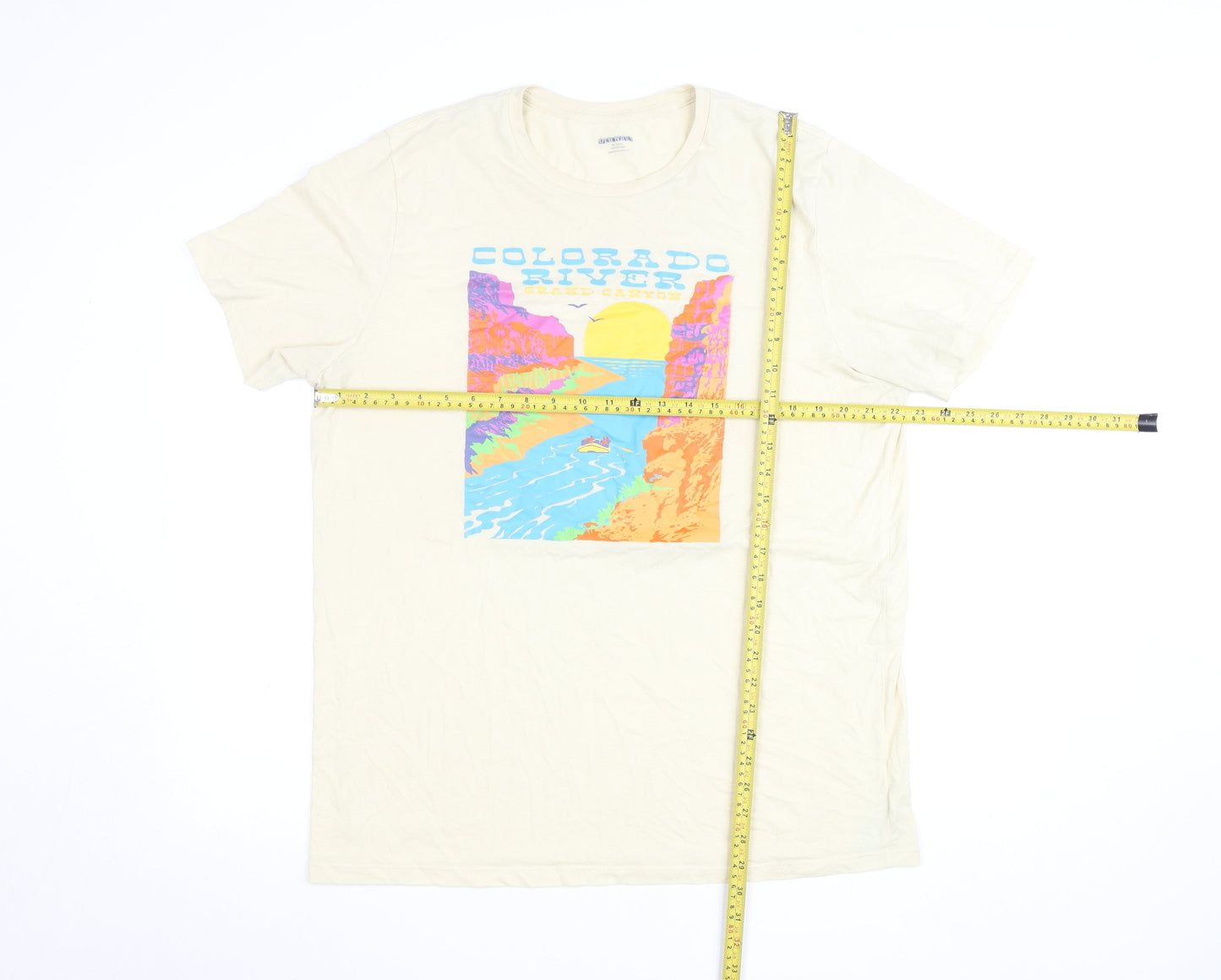 Mens UK Size XLT Old Navy Beige  T-Shirt