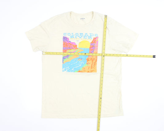 Mens UK Size XLT Old Navy Beige  T-Shirt
