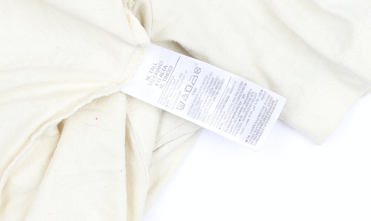 Mens UK Size XLT Old Navy Beige  T-Shirt