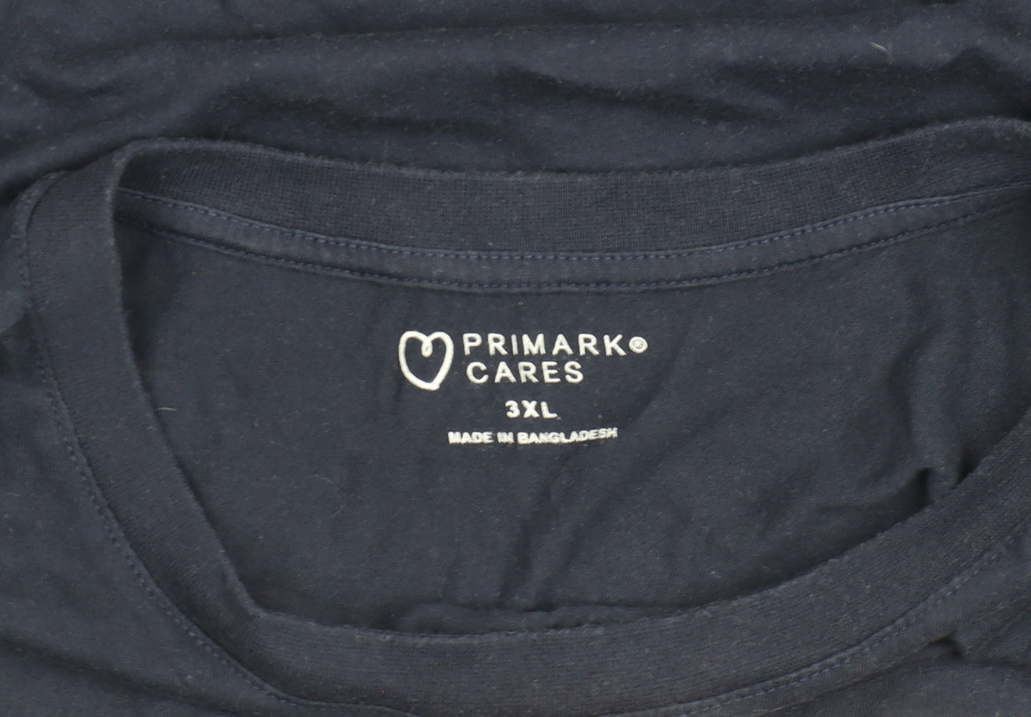 Primark Womens Blue 3XL Basic Paris Print Cotton T-Shirt