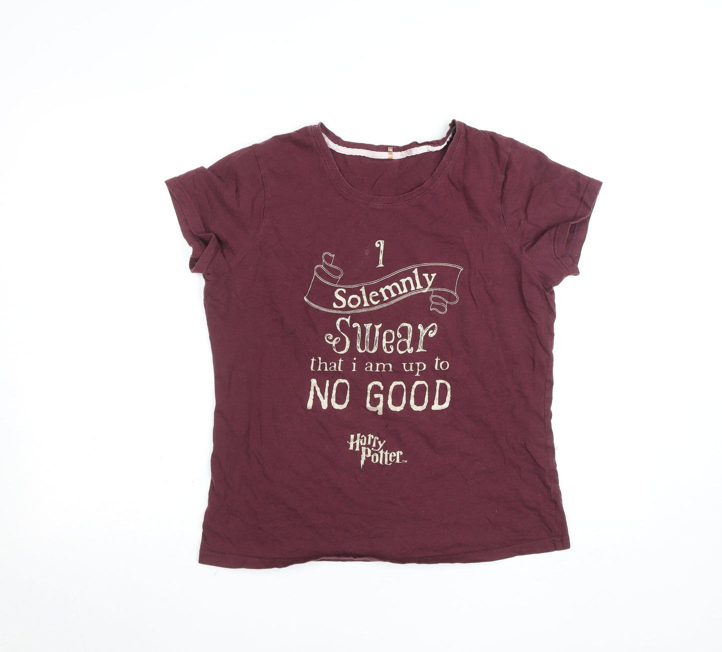 George Women’s Harry Potter Burgundy Short Sleeve T-Shirt Size 12