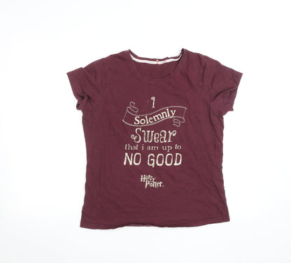 George Women’s Harry Potter Burgundy Short Sleeve T-Shirt Size 12