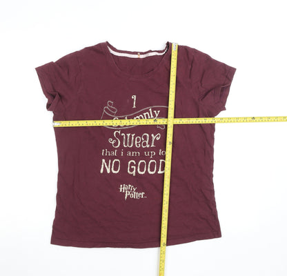 George Women’s Harry Potter Burgundy Short Sleeve T-Shirt Size 12