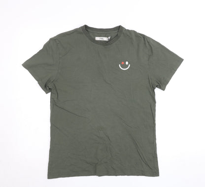 Womens UK Size XS Pangaia Green Basic T-Shirt