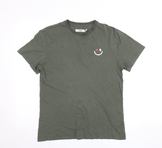 Womens UK Size XS Pangaia Green Basic T-Shirt