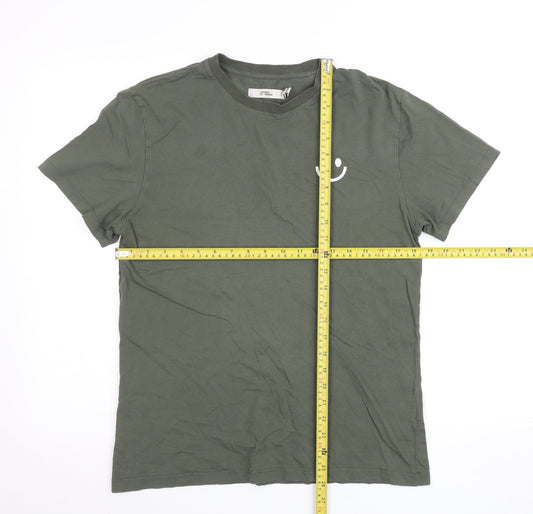 Womens UK Size XS Pangaia Green Basic T-Shirt