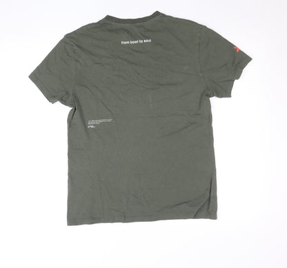 Womens UK Size XS Pangaia Green Basic T-Shirt