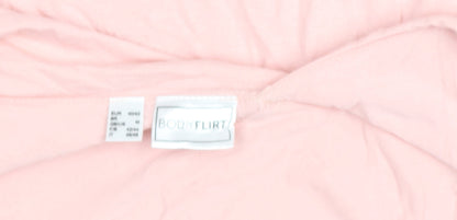 Womens UK Size 12 Bodyflirt Pink Wrap Blouse