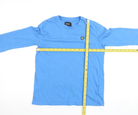 Boys UK Size 10 Years Lyle & Scott Blue Basic T-Shirt