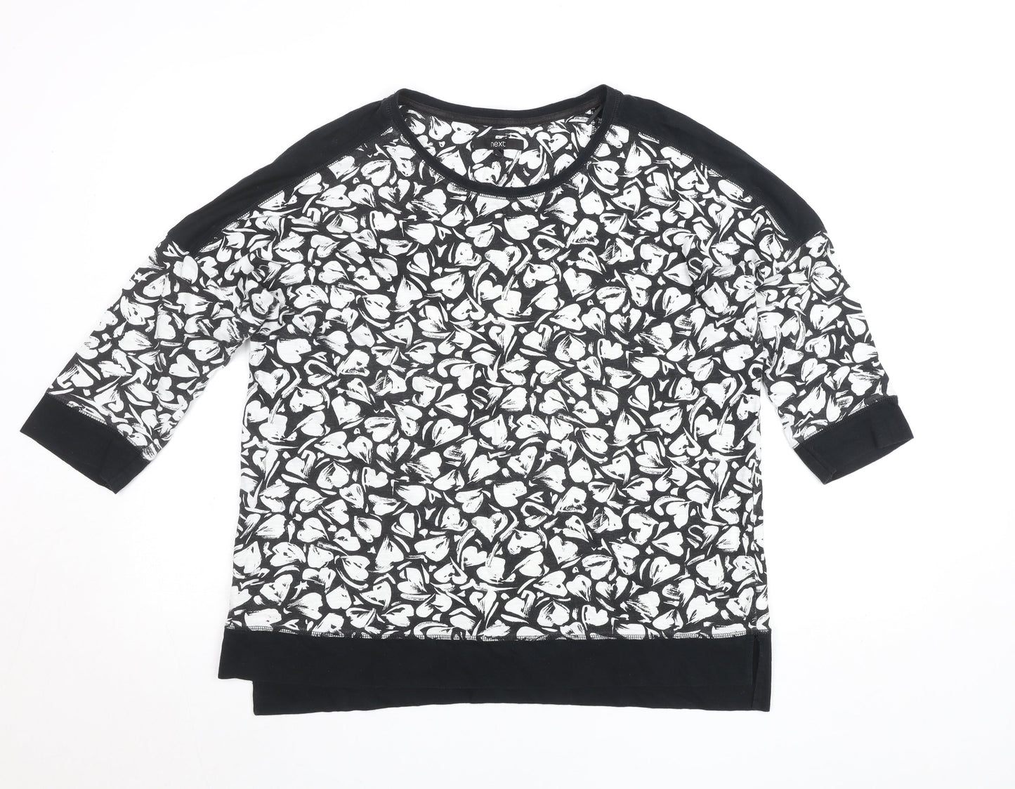 Womens UK Size 14 NEXT Black Basic T-Shirt