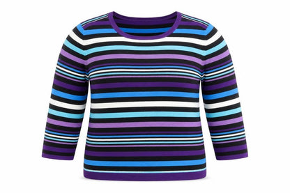 Country Casuals Women’s Multicoloured Striped Crew Neck Pullover Jumper XL