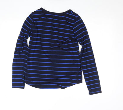 Womens UK Size 8 Marks and Spencer Blue Basic T-Shirt