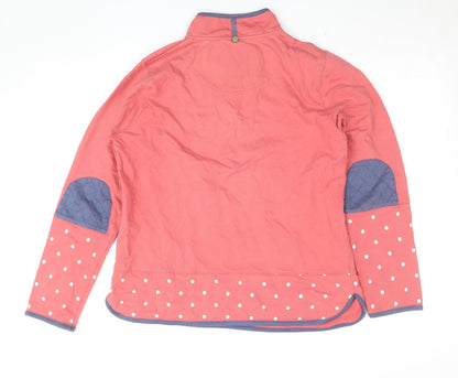 Womens UK Size 14 Colours by Alice Pink Henley Sweatshirt